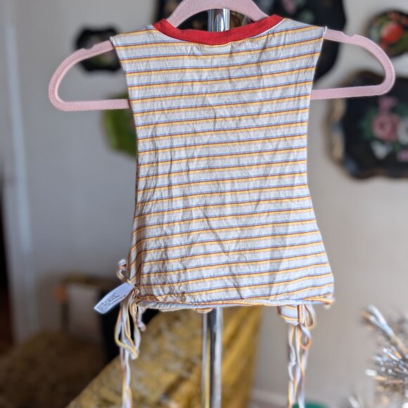 Wild Fable Striped Crop Top with Side Ties - Picture 2 of 7